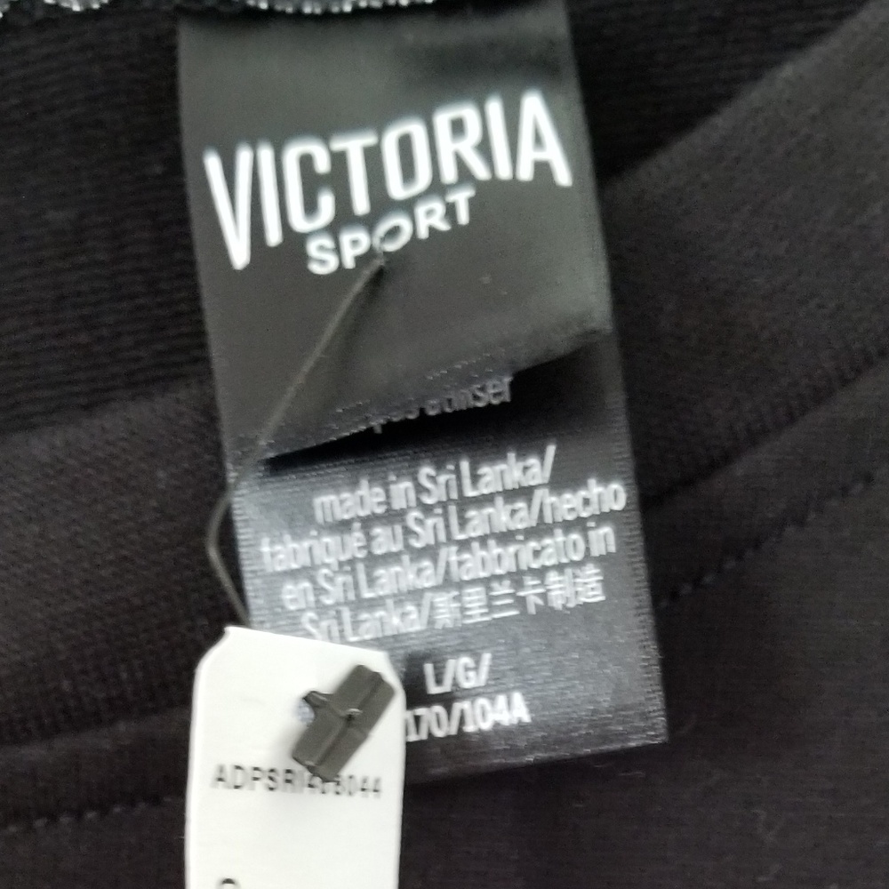Victoria Sport Black Sleeveless Oversize Top Sz L - Picture 5 of 6